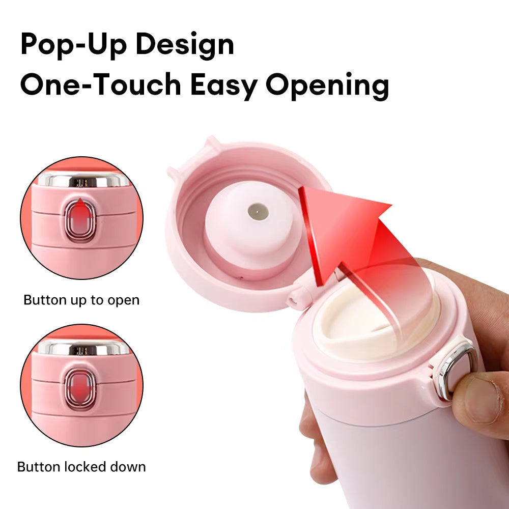 Smart LED Thermos Bottle (420ml) – Touch Display, Leak-Proof & Stylishly Insulated
