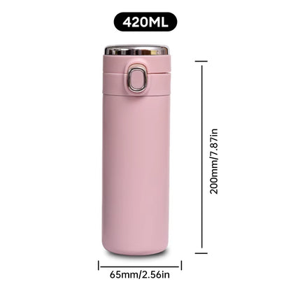 Smart LED Thermos Bottle (420ml) – Touch Display, Leak-Proof & Stylishly Insulated