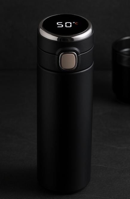 Smart LED Thermos Bottle (420ml) – Touch Display, Leak-Proof & Stylishly Insulated