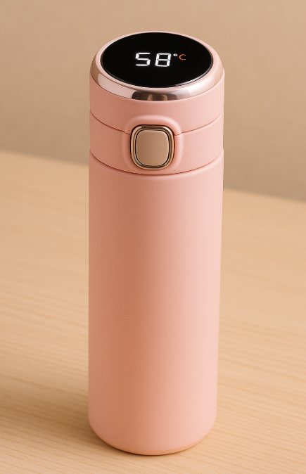 Smart LED Thermos Bottle (420ml) – Touch Display, Leak-Proof & Stylishly Insulated